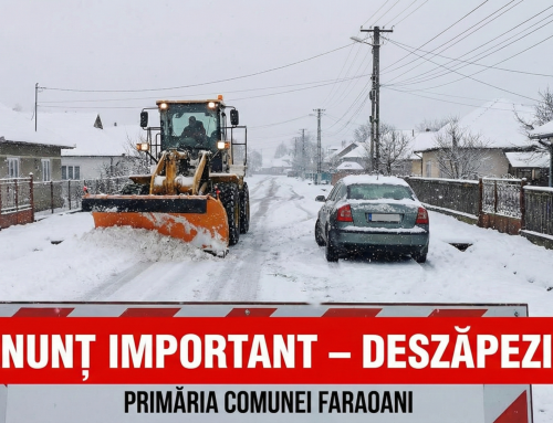 ANUNȚ IMPORTANT – DESZĂPEZIRE